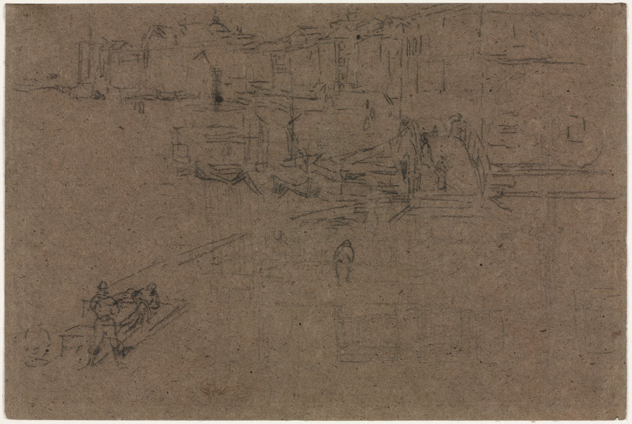 Riva, Venedig. af James Abbott McNeill Whistler