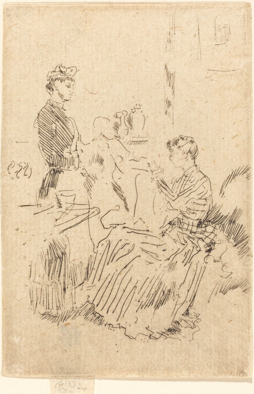 Syerske, ca. 18841886. af James Abbott McNeill Whistler