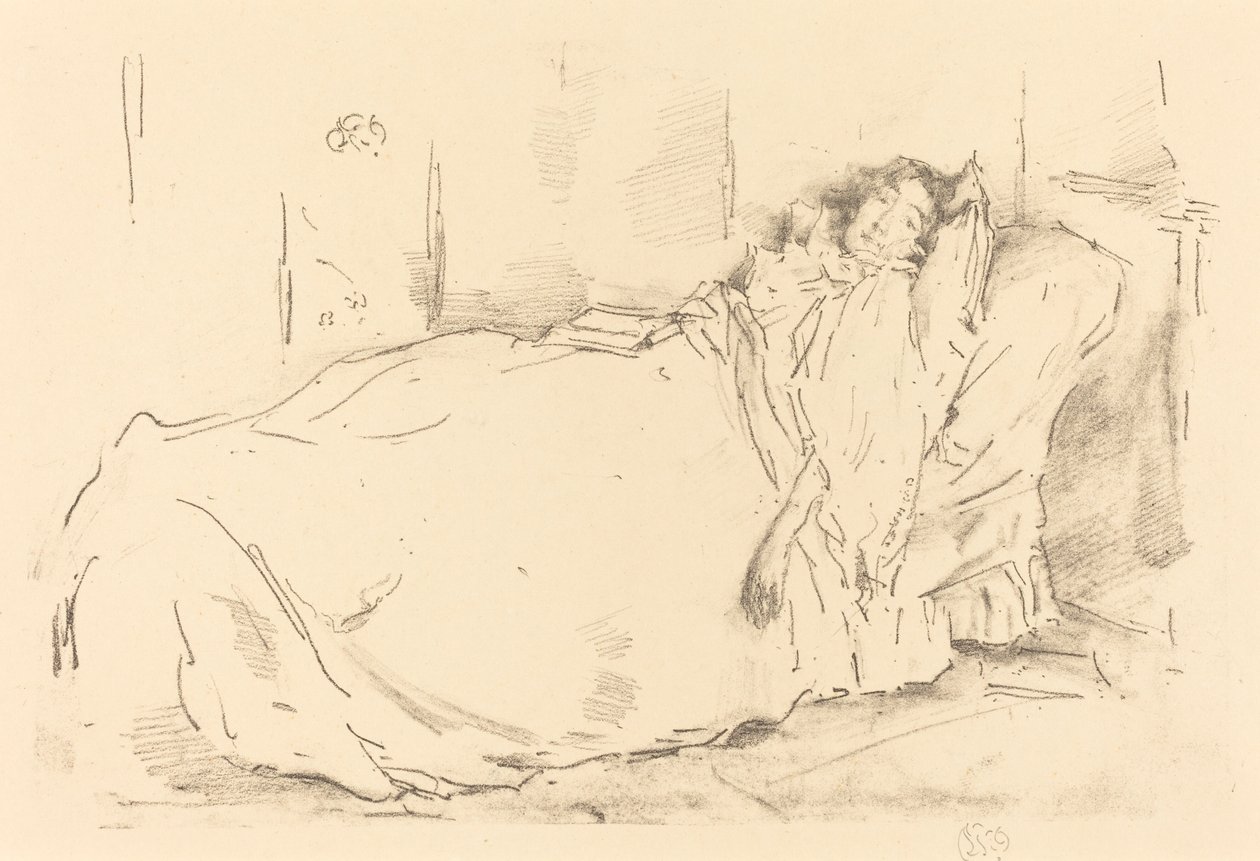 Siestaen, 1896. af James Abbott McNeill Whistler