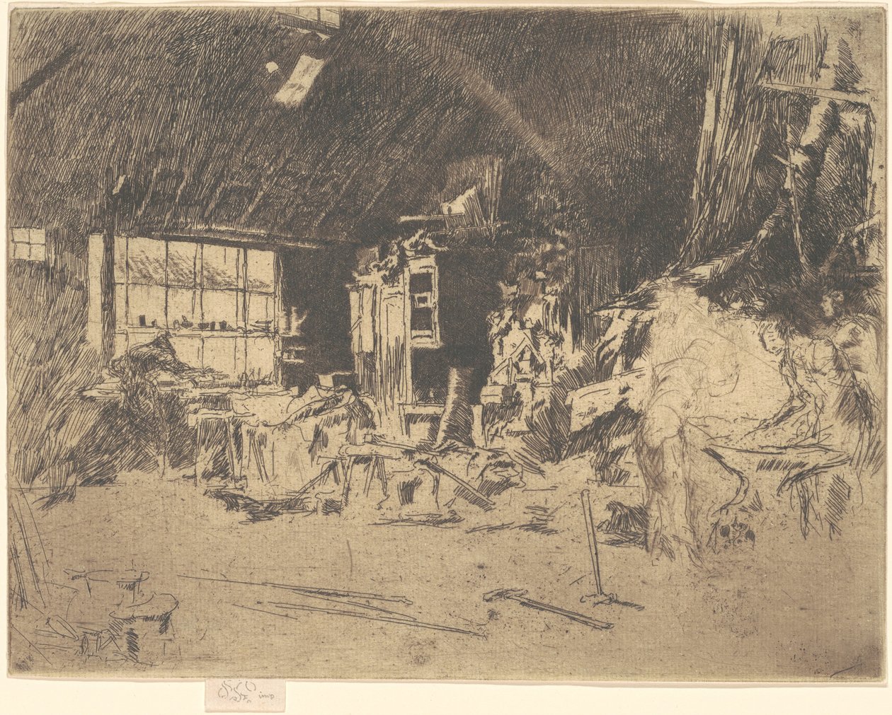 Smedjen, 1880. af James Abbott McNeill Whistler