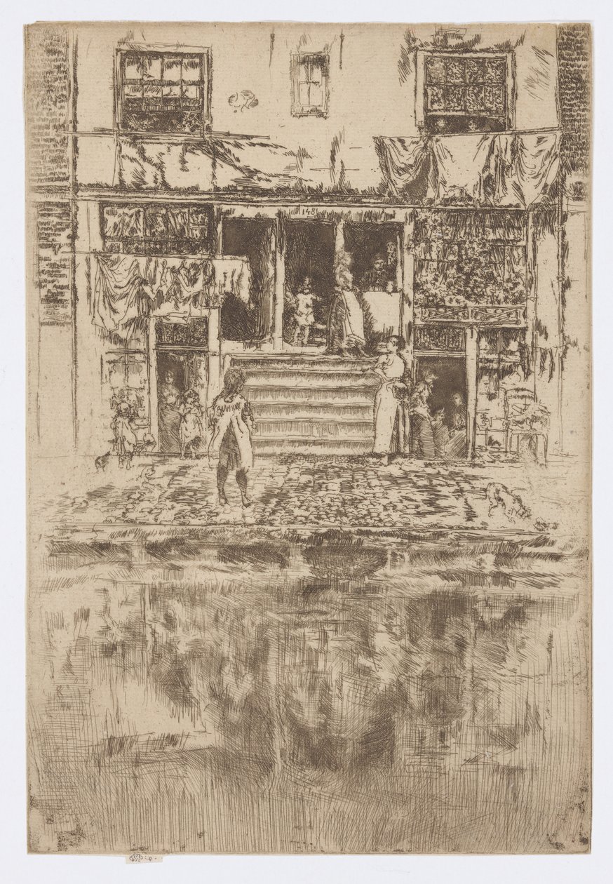 The Steps, Amsterdam af James Abbott McNeill Whistler