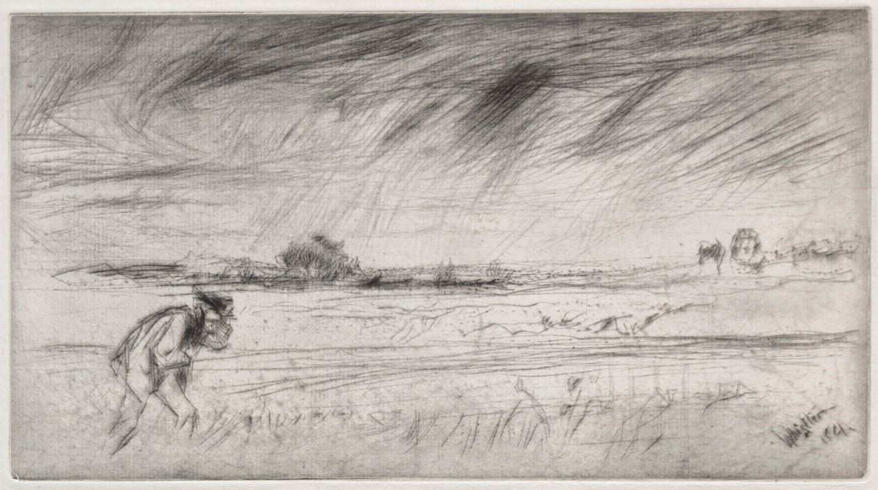 Stormen, 1861. af James Abbott McNeill Whistler
