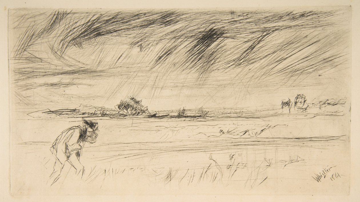 Stormen, 1861. af James Abbott McNeill Whistler