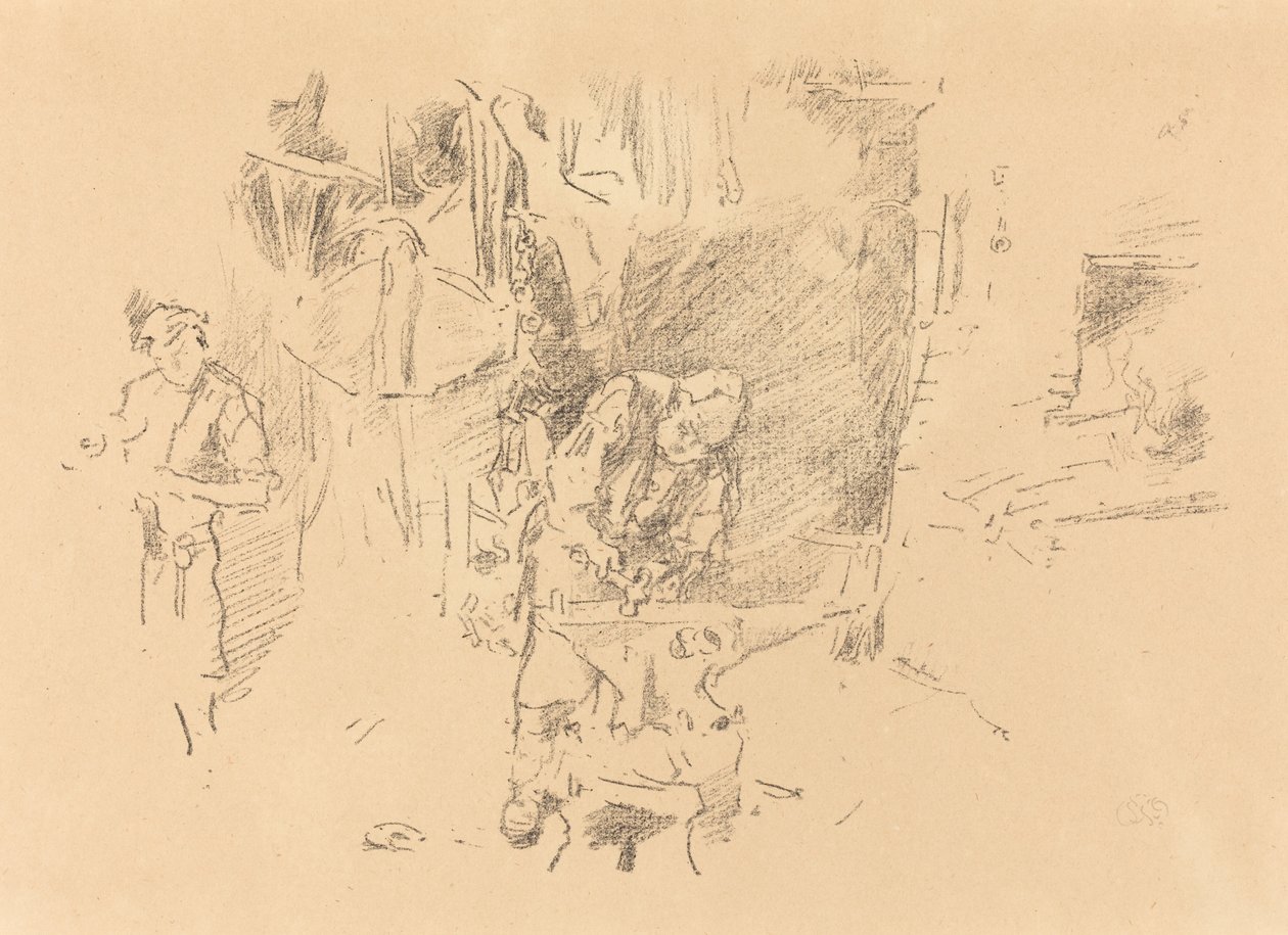 Den solrige smedje, 1895. af James Abbott McNeill Whistler
