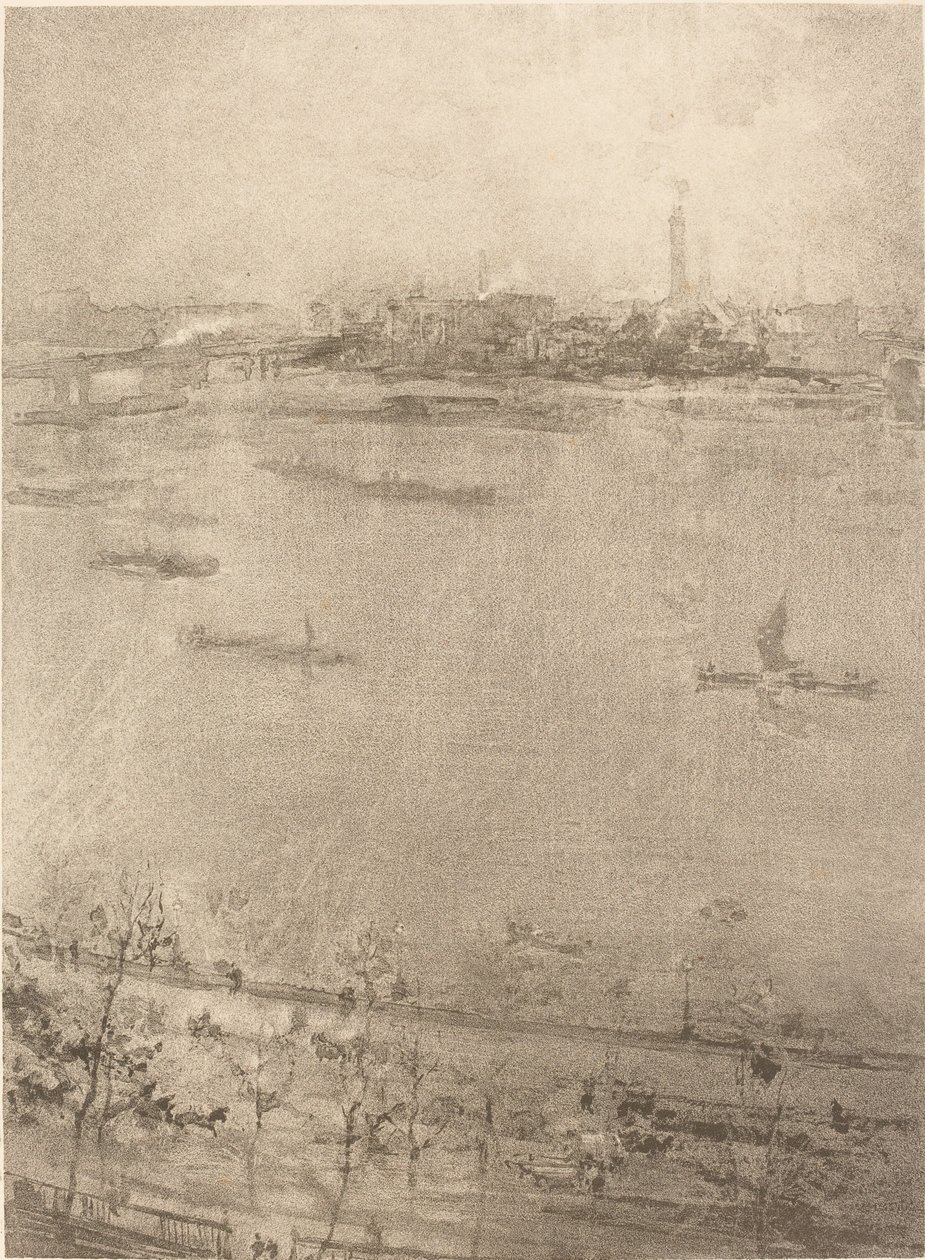 Themsen, 1896. af James Abbott McNeill Whistler