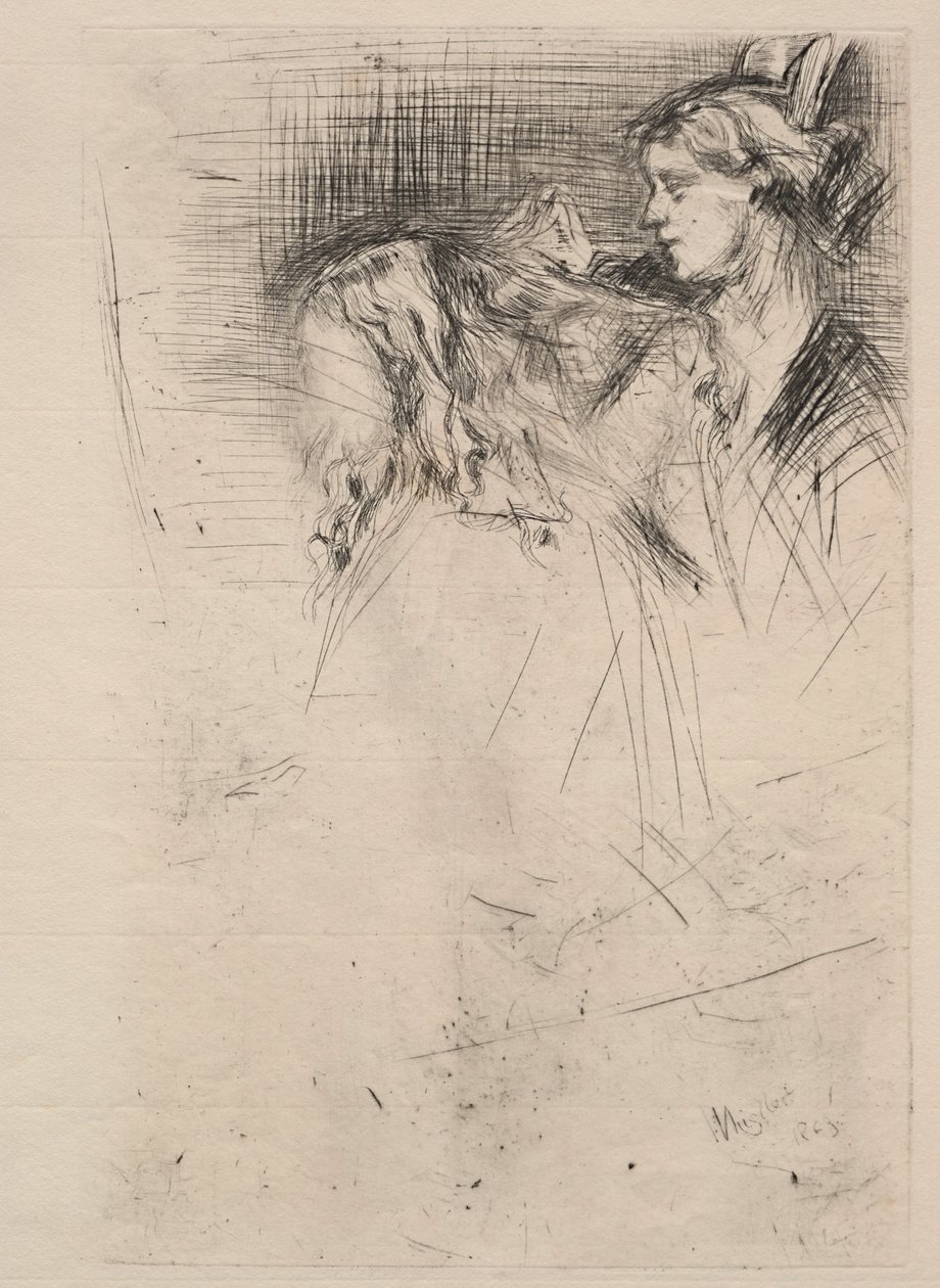 Toilettet, 1863. af James Abbott McNeill Whistler