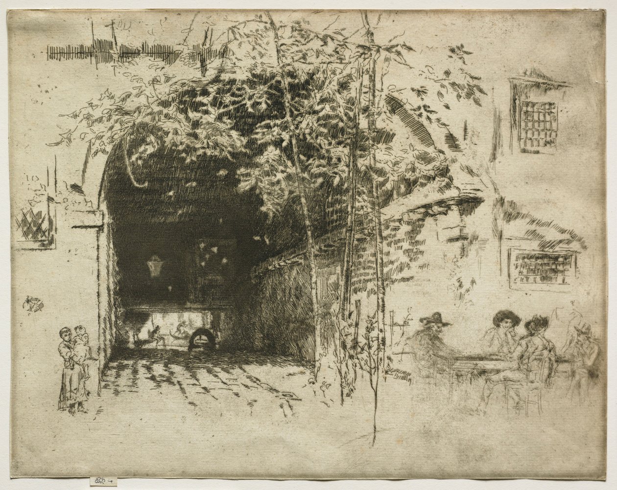 Færgen, 1880. af James Abbott McNeill Whistler