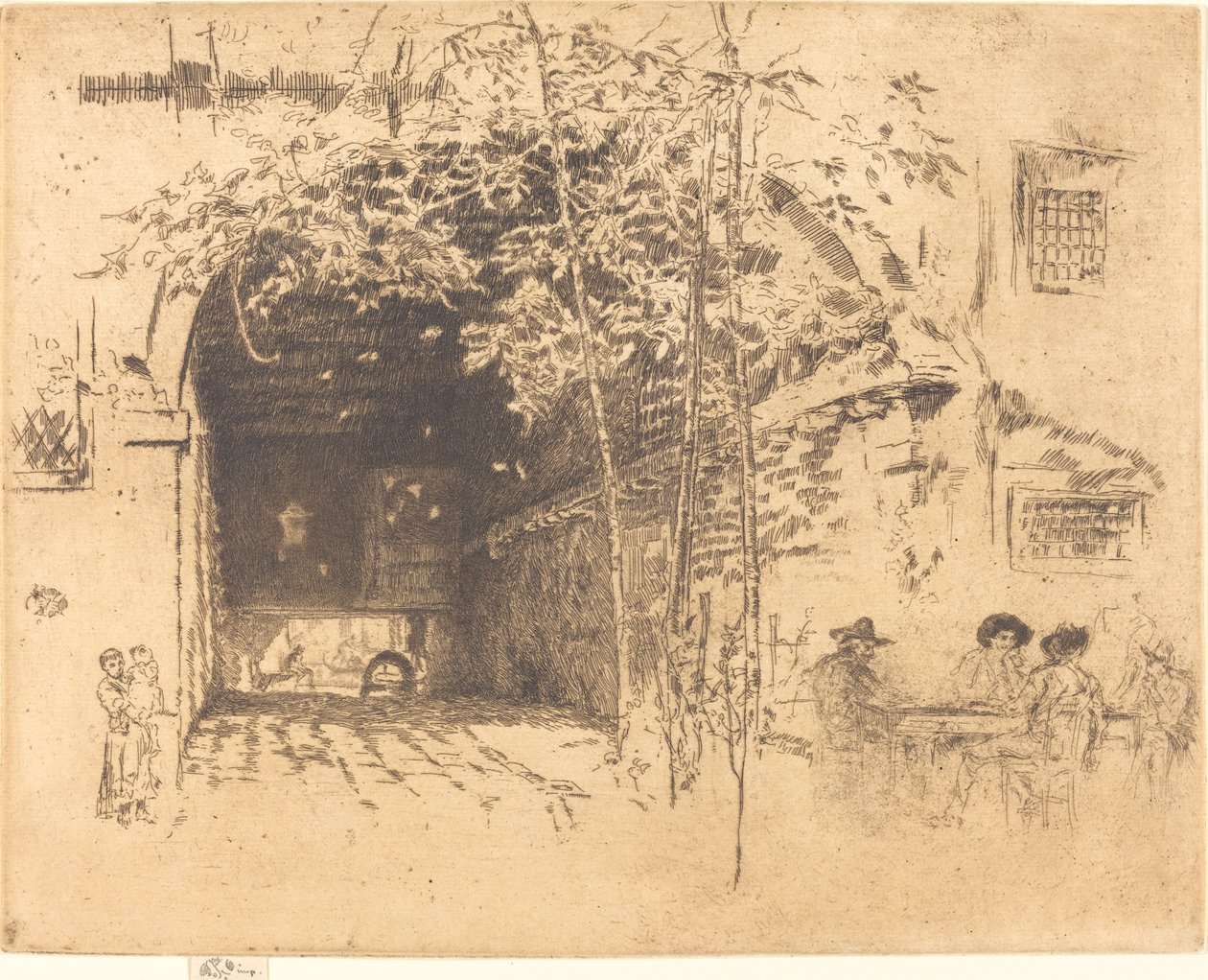 Færgen, nr. II, 1880. af James Abbott McNeill Whistler