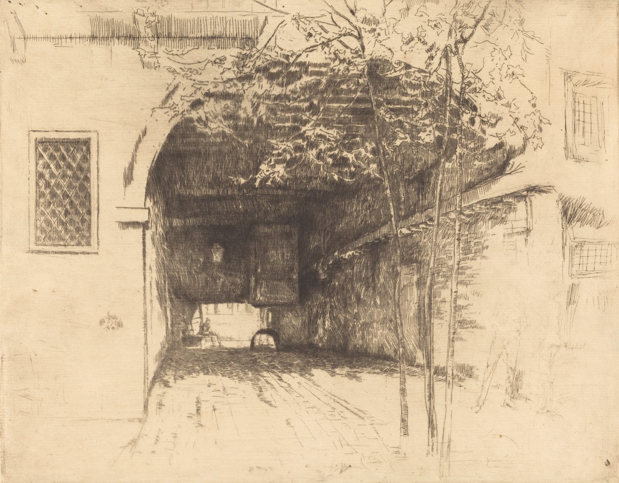 Færgen, nr. I, 18791880. af James Abbott McNeill Whistler