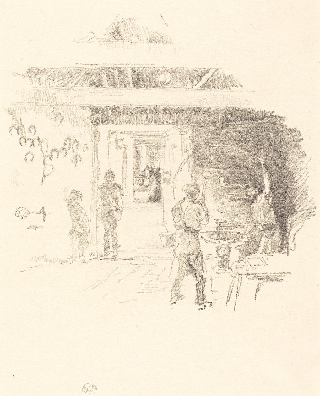 Dæksmeden, 1890. af James Abbott McNeill Whistler
