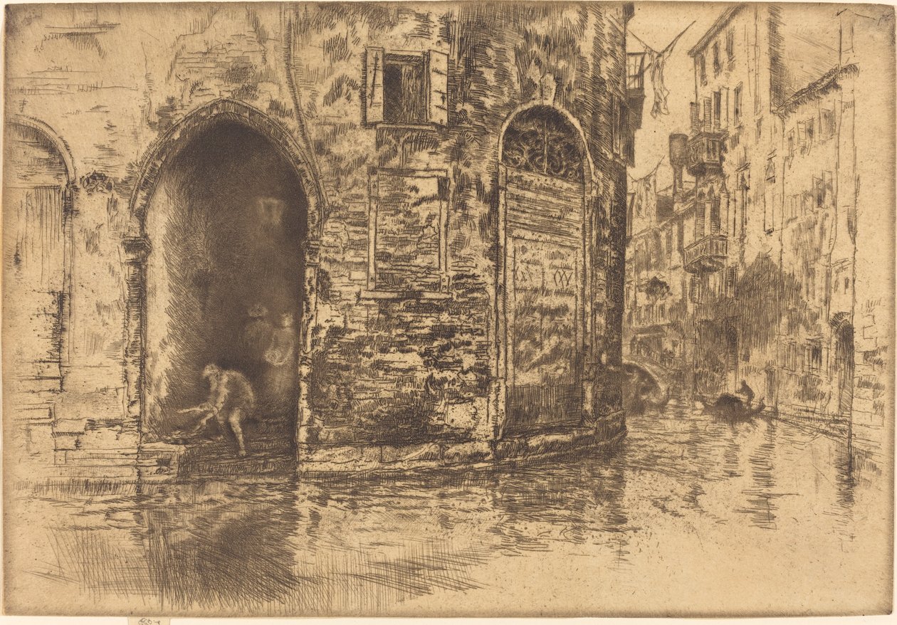 To døråbninger, 1880. af James Abbott McNeill Whistler