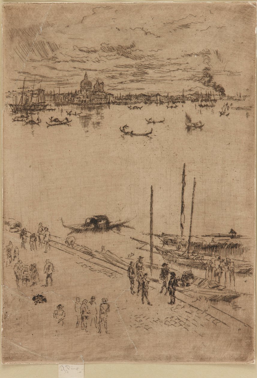 Opretstående Venedig, 1879-1880. af James Abbott McNeill Whistler