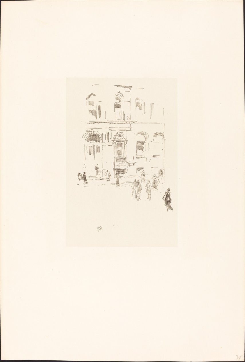 Victoria Club, 18791887. af James Abbott McNeill Whistler