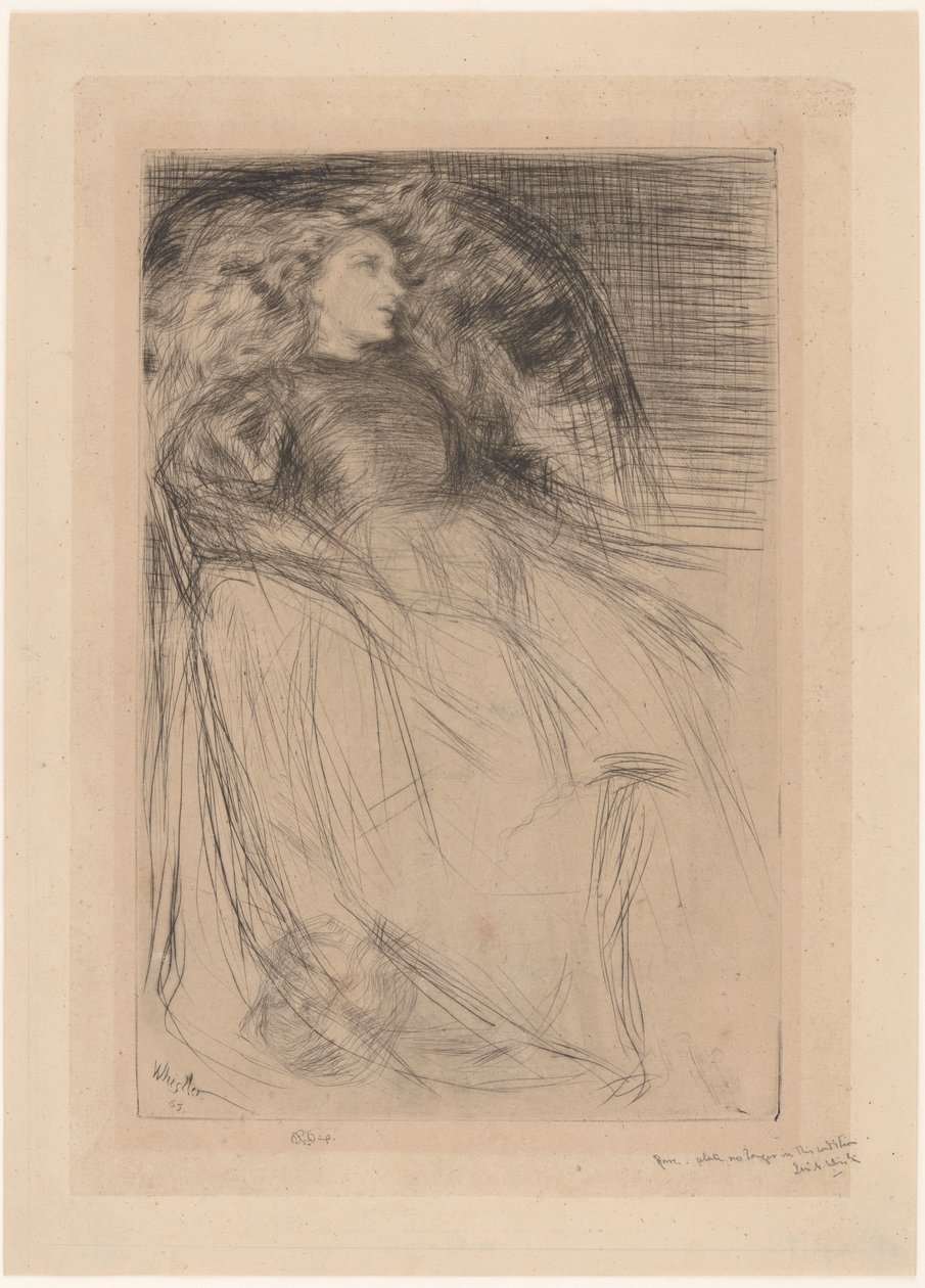 Trætte, 1863. af James Abbott McNeill Whistler