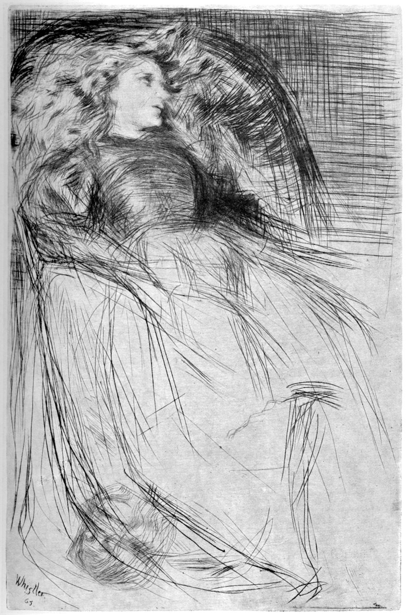 Trætte, 1863 1904. af James Abbott McNeill Whistler
