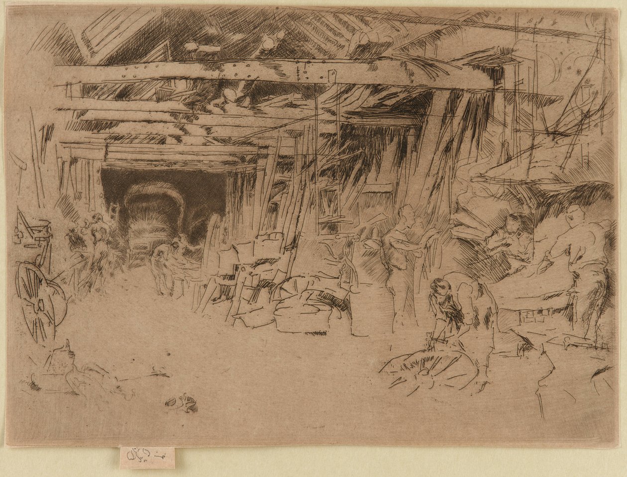 Hjulmager, 1879-1880. af James Abbott McNeill Whistler