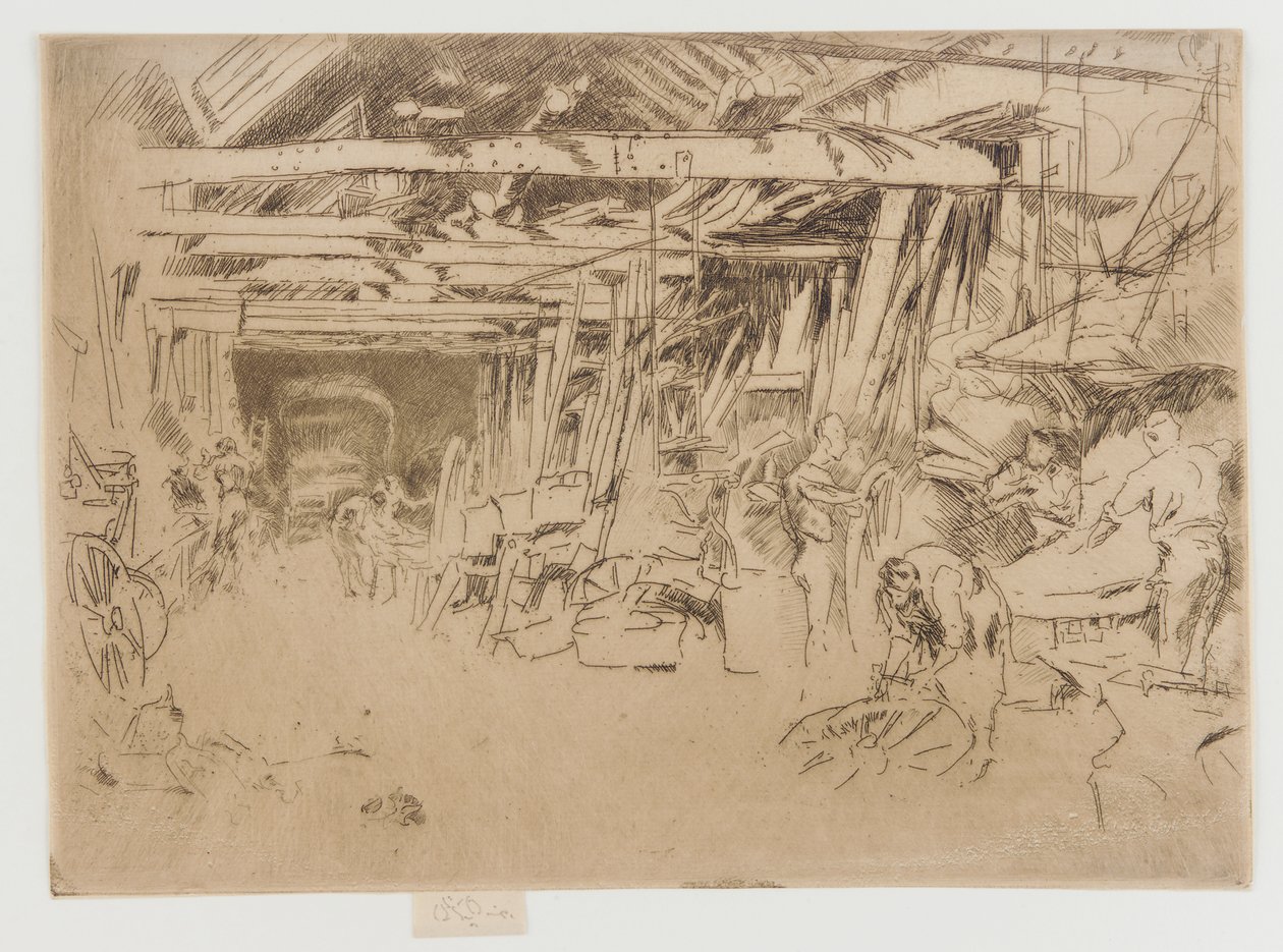 Hjulmager, 1879-1880. af James Abbott McNeill Whistler