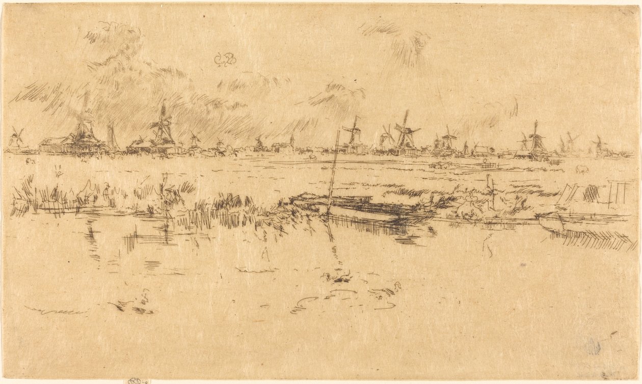 Zaandam, 1889. af James Abbott McNeill Whistler