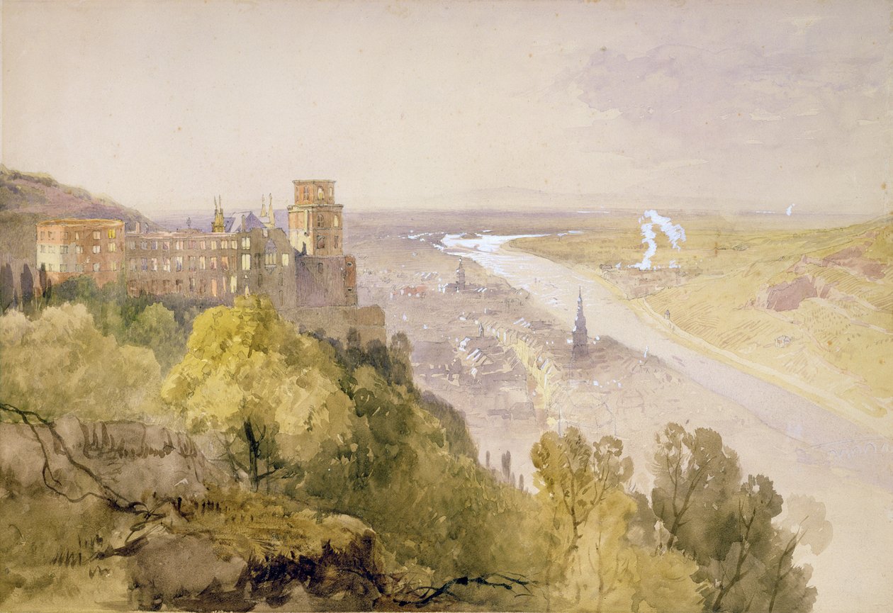Udsigt over Heidelberg af James Baker Pyne
