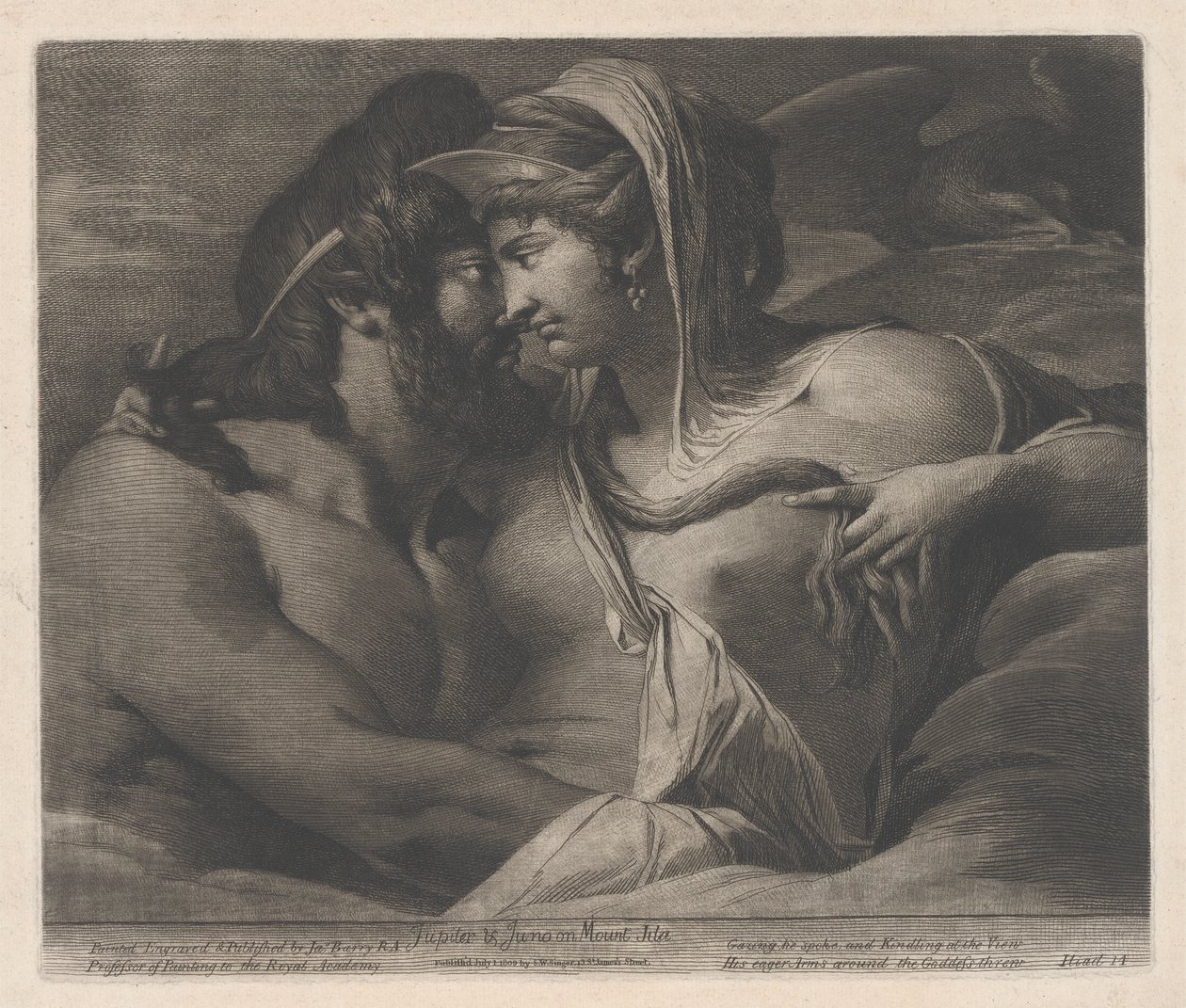 Jupiter og Juno på Mount Ida af James Barry