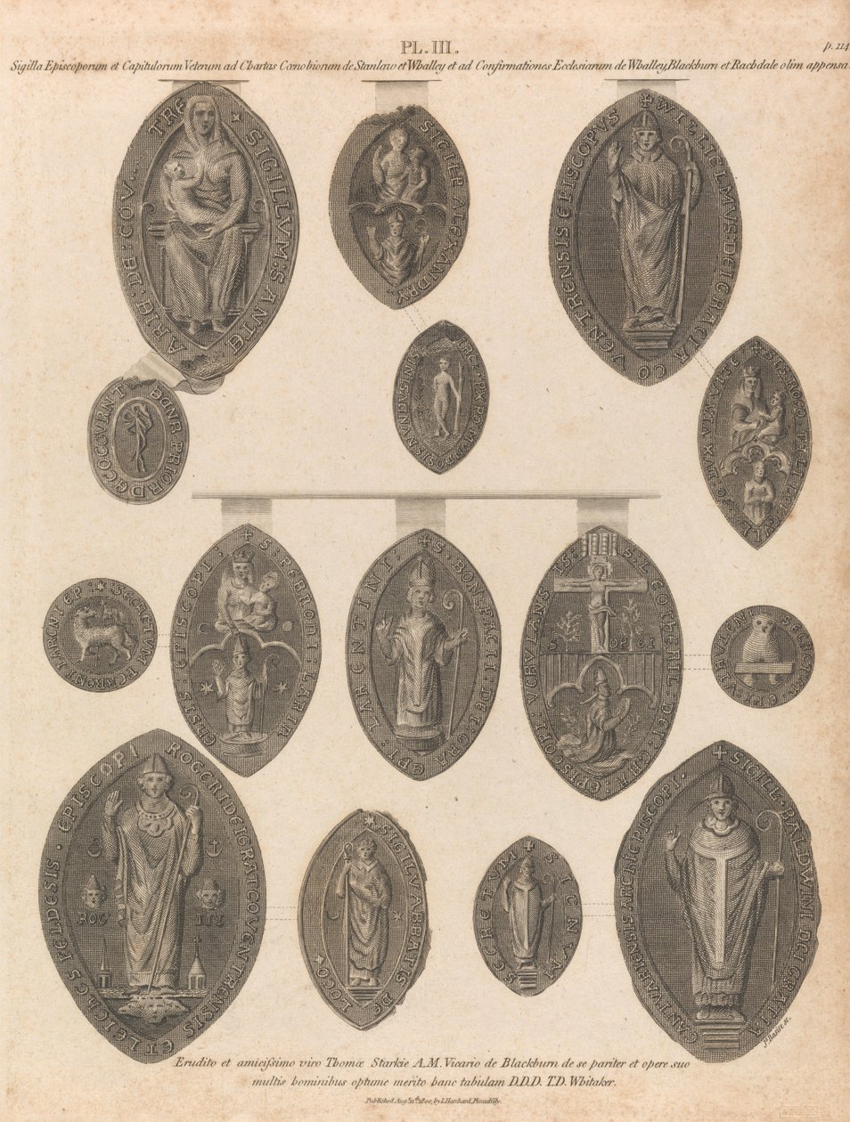 Seals of Whalley Abbey af James Basire