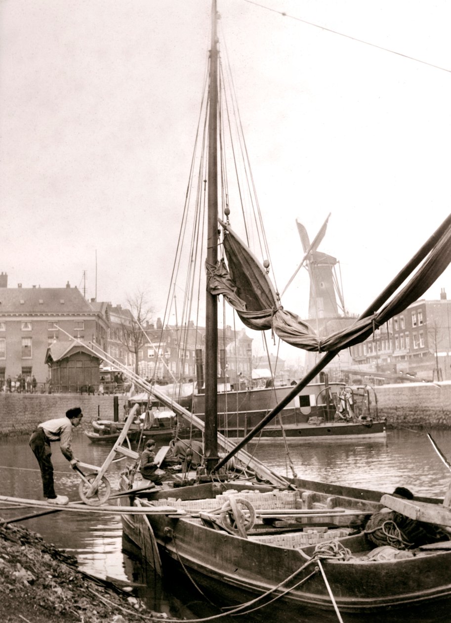 Kanalbåd, Rotterdam, 1898. af James Batkin