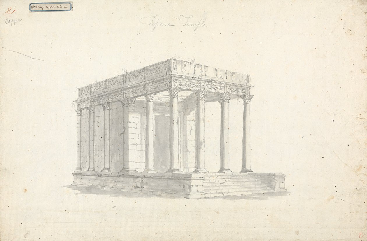 Pl. VIII Jupiters tempel i Theben af James Bruce