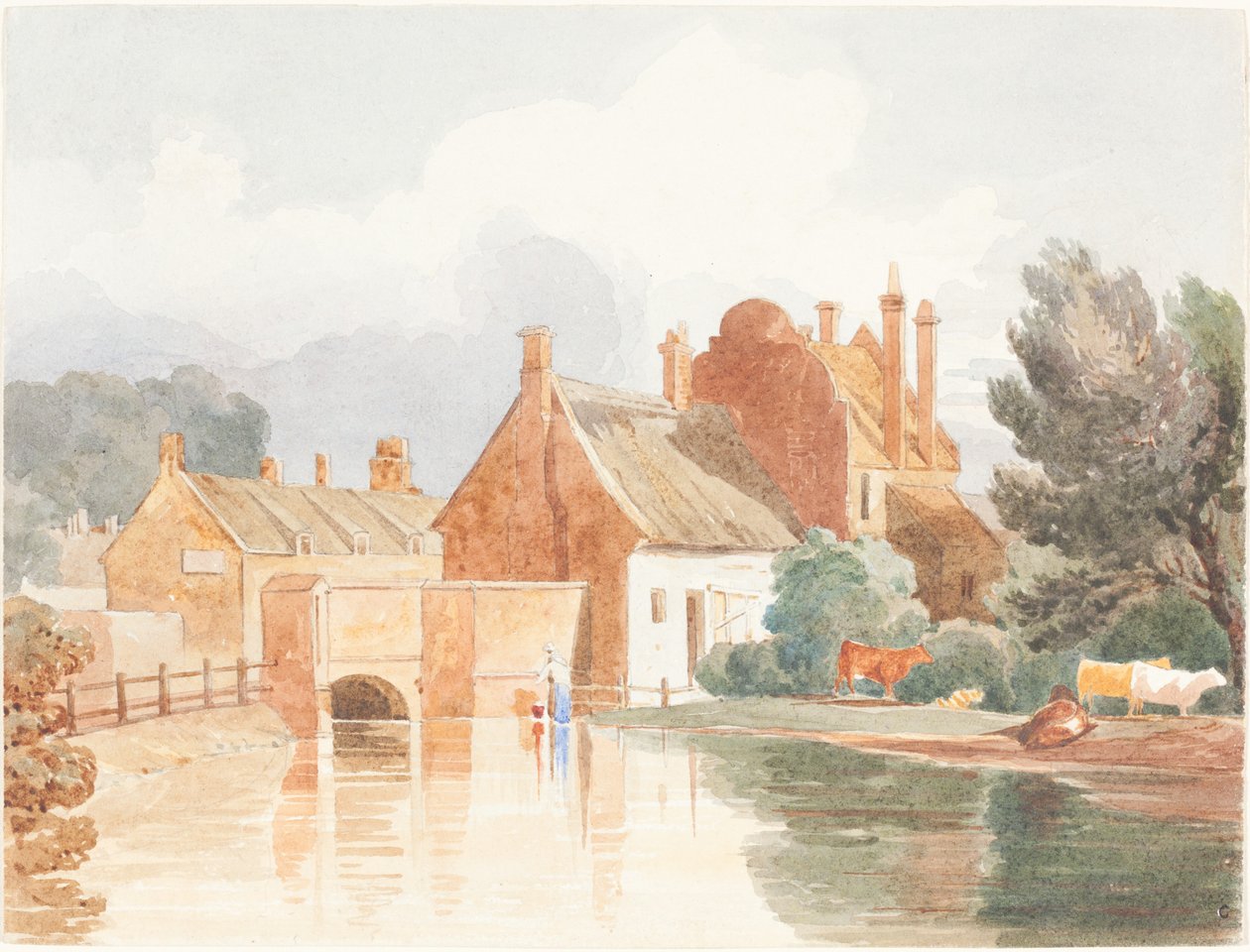 På Bure, nær Aylsham, Norfolk. af James Bulwer