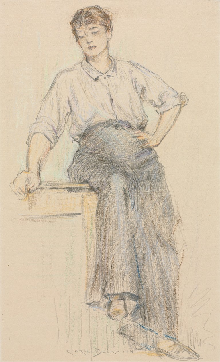 Toileren. af James Carroll Beckwith