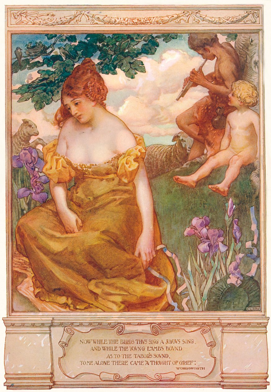 Sorg i foråret, c1878-1906, 1906. af James Clark
