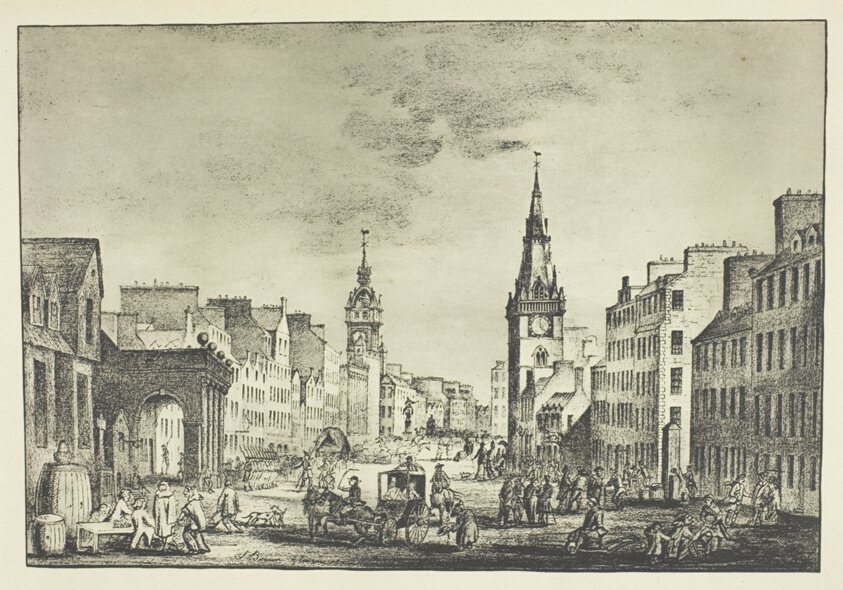 Trongate i gammel Tid af James Craig Annan