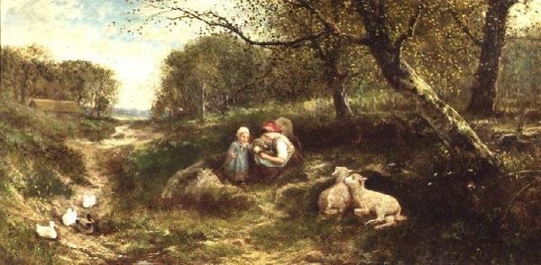 Rustikt landskab af James Crawford Thom