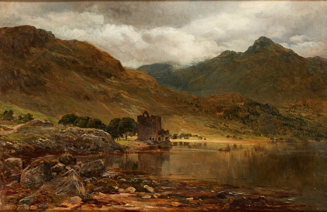 Carrick Castle, Loch Goil (olie på lærred) af James Docharty