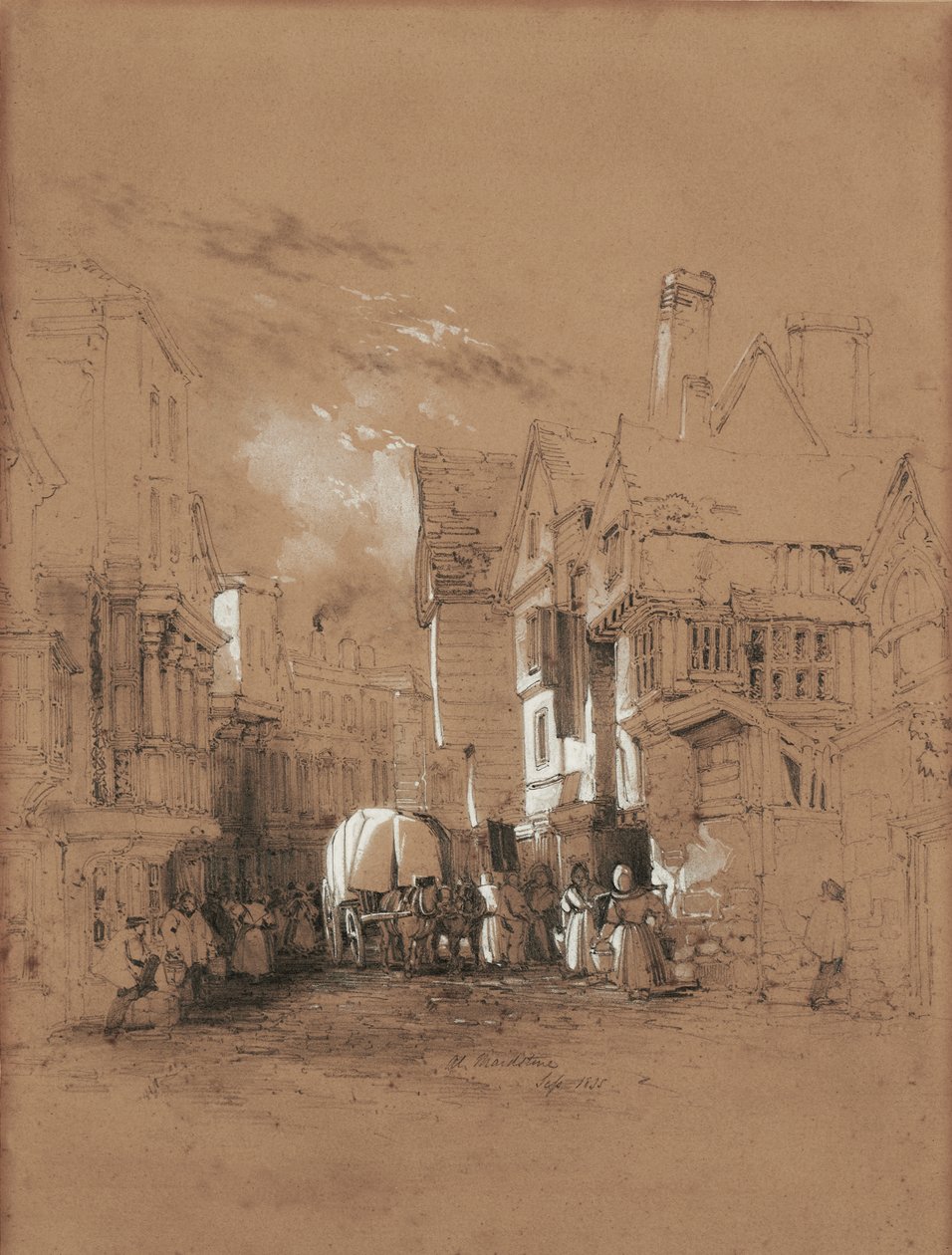 Bank Street, Maidstone af James Duffield Harding