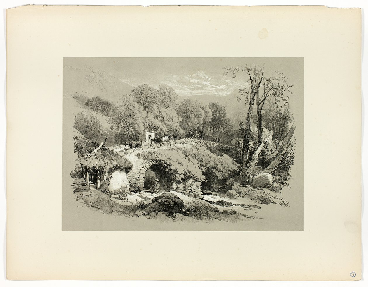 South Brent, Devon, fra Picturesque Selections af James Duffield Harding