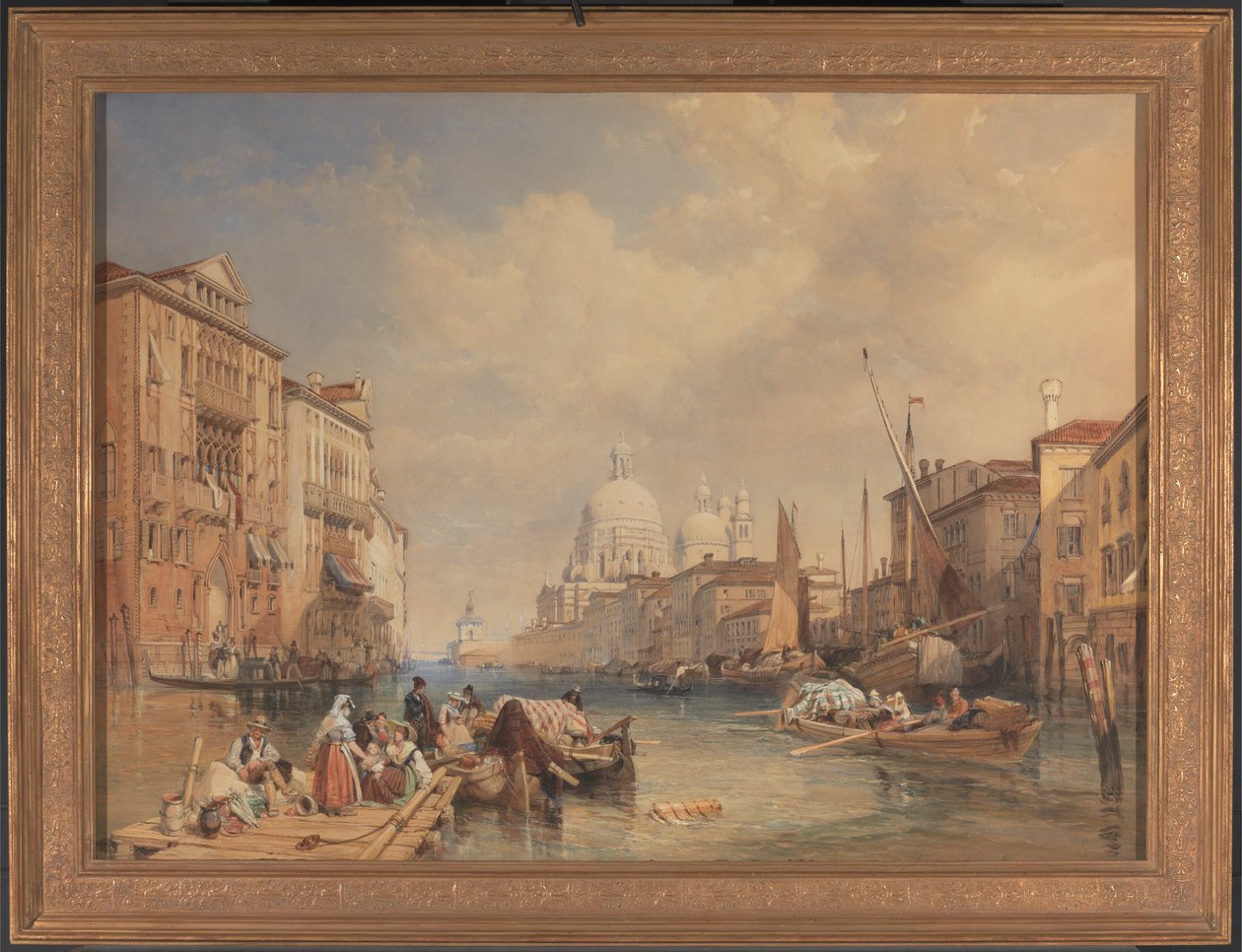 Canal Grande, Venedig af James Duffield Harding