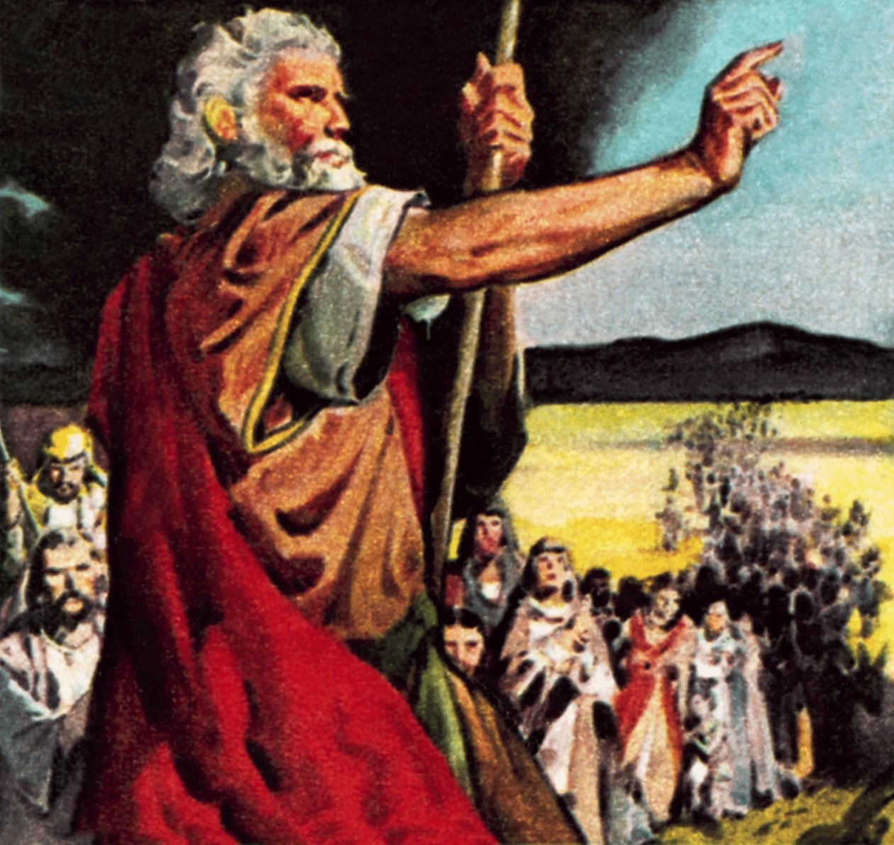 Moses i ørkenen af James Edwin McConnell