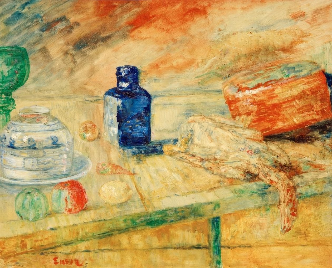 Den blå flaske af James Sidney Ensor