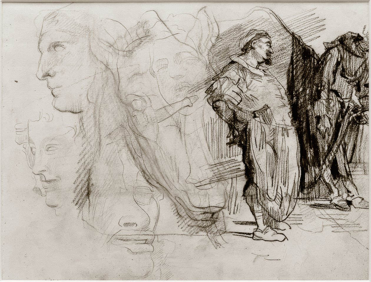 Don Quijote og hestehoved af James Sidney Ensor