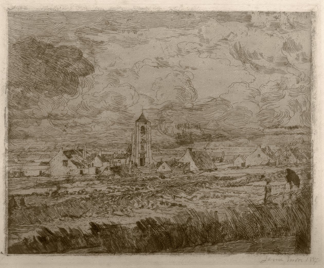 Stor udsigt over Mariakerke af James Sidney Ensor