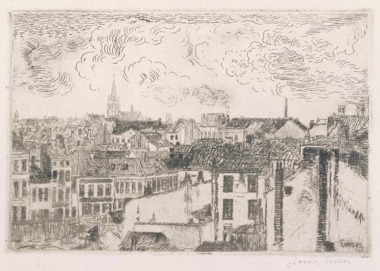 Tage i Oostende af James Ensor