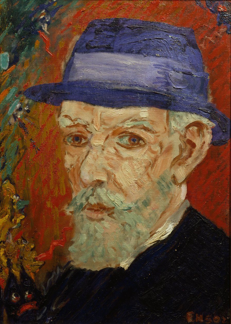 Selvportræt af James Ensor