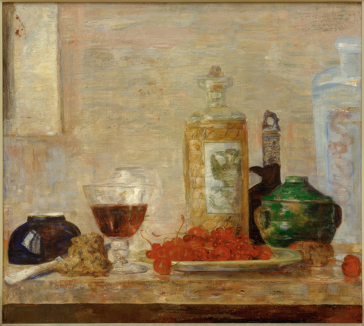 Stilleben med kirsebær af James Sidney Ensor