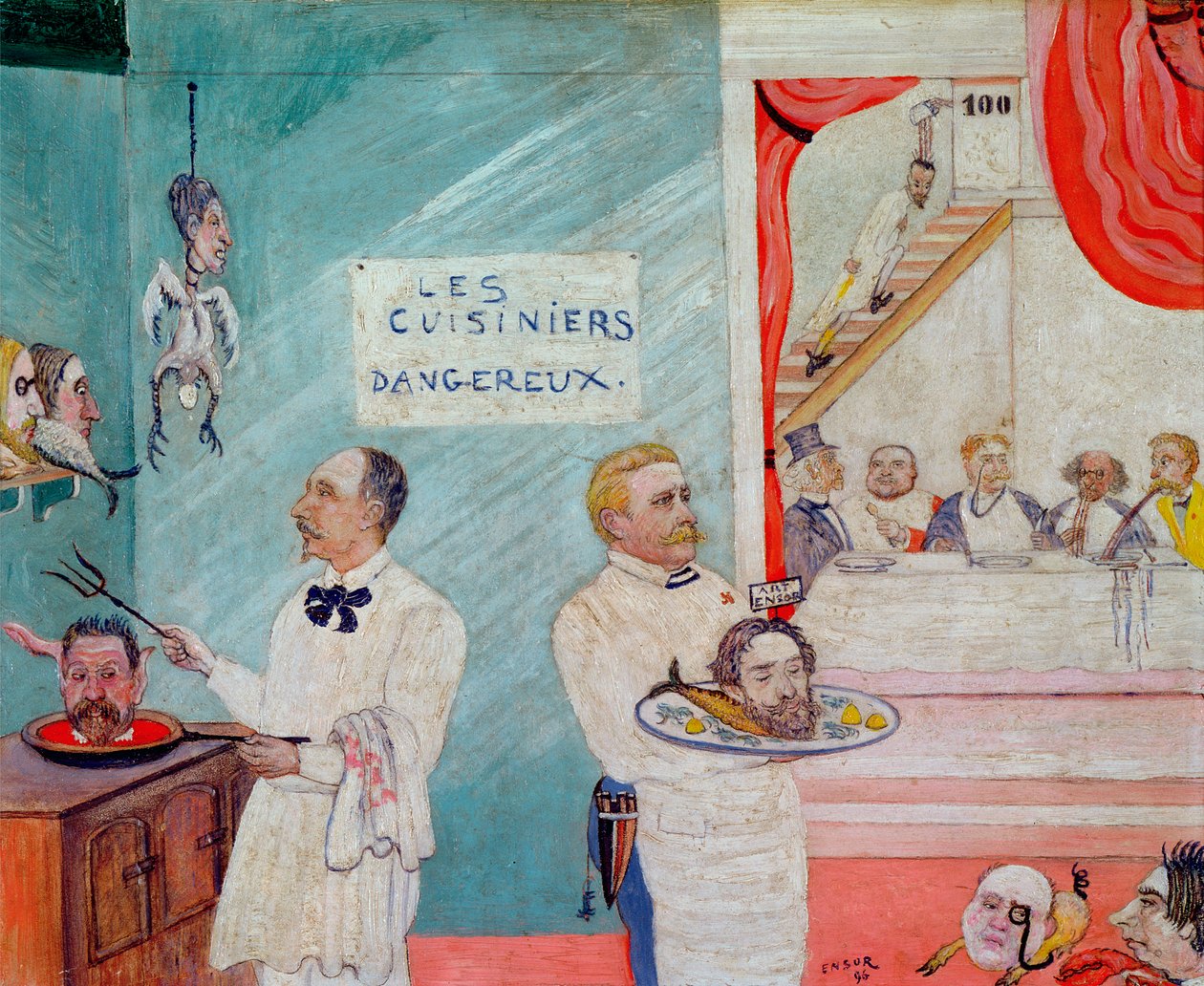 De farlige kokke af James Ensor