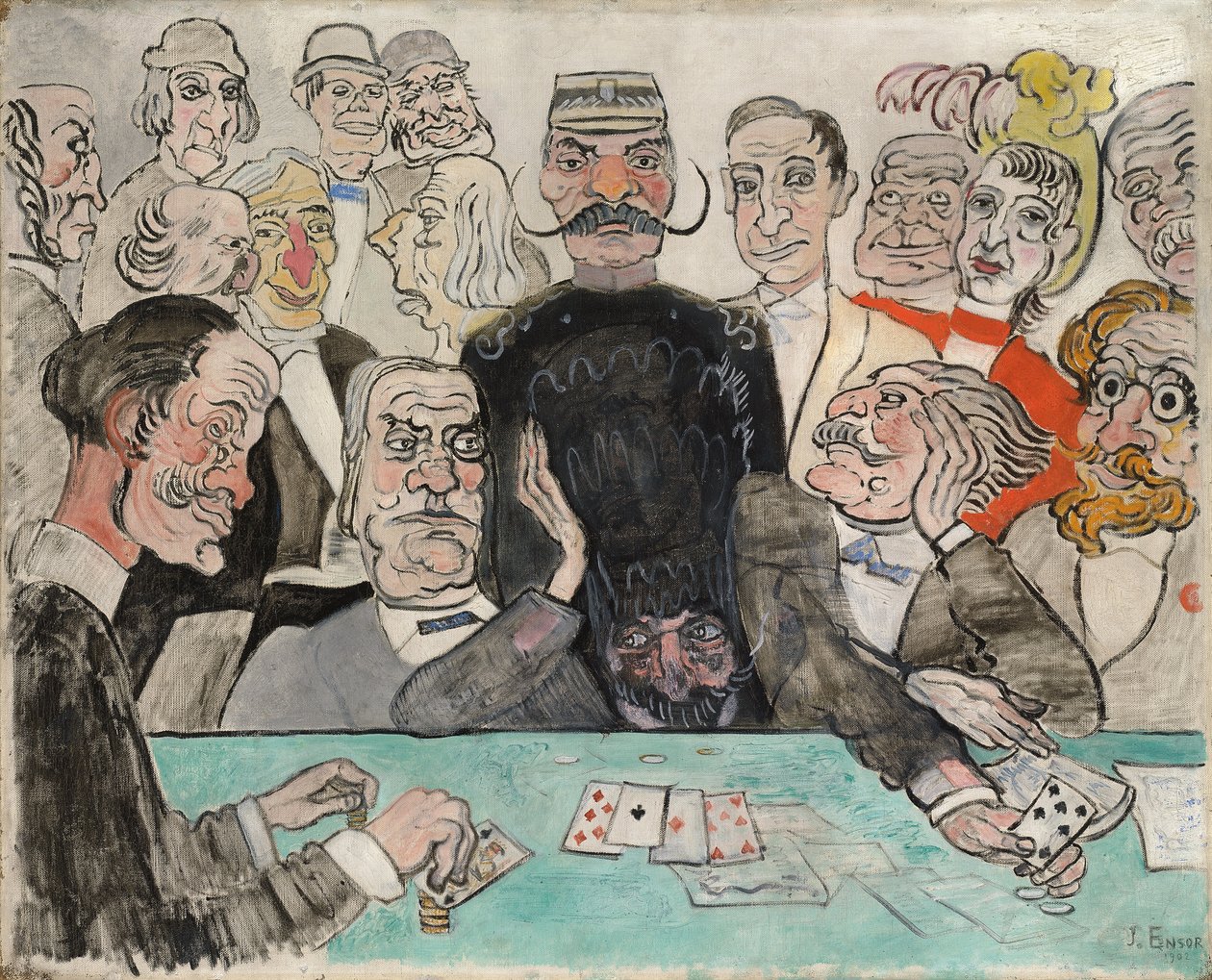 Gamblers; Spillerne af James Ensor