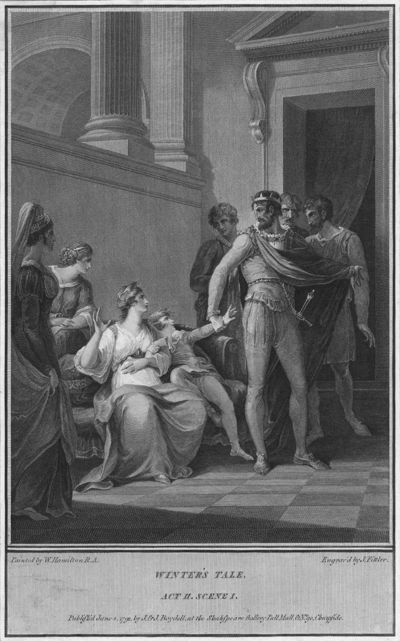 Vinterens fortælling. Akt II. Scene I, 1793. af James Fittler