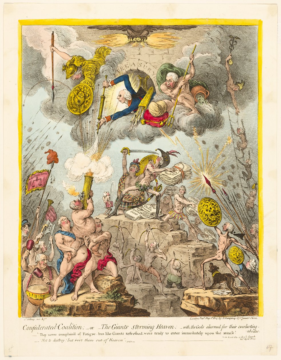 Konfødereret Koalition af James Gillray