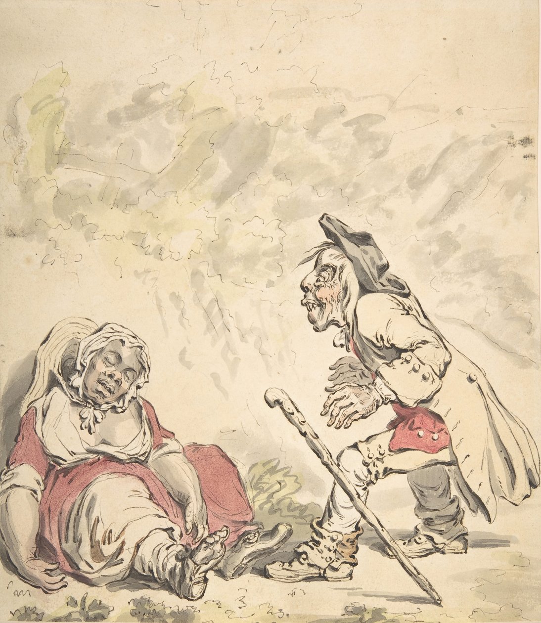 Cymon og Iphigenia, 1796. af James Gillray