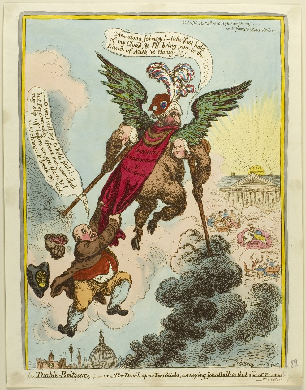 Den Djævel-halte af James Gillray
