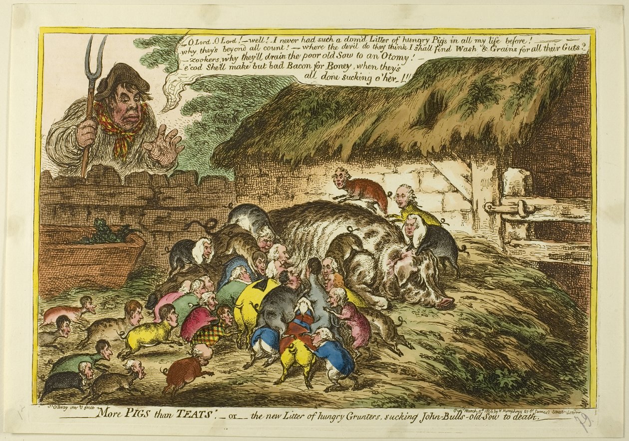 Flere grise end patter af James Gillray